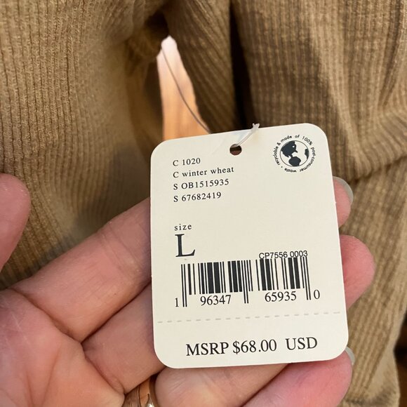 Only NEW with TAGS Free People Addie Layering Off the Shoulder Blouse LARGE - Picture 5 of 14